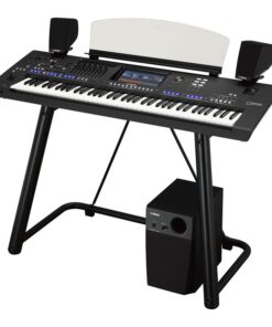 Alternative view of Yamaha Genos Keyboard Stand Black (L-7B)
