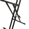 TGI Double Braced Keyboard Stand Black (TGKS2) 1 Image for TGI Double Braced Keyboard Stand Black (TGKS2)