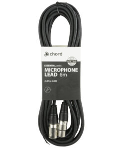 Chord XLR-XLR Balanced Microphone Cable 6m/20ft Black