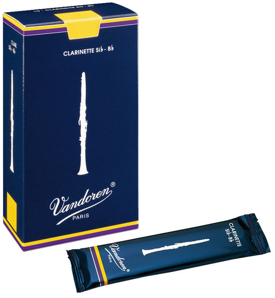 Vandoren Bb Clarinet Traditional Reeds (10 Pack) 3 Vandoren Bb Clarinet Traditional Reeds (10 Pack)