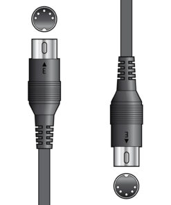 Alternative view of Chord Classic Series MIDI Lead 3m/10ft Black