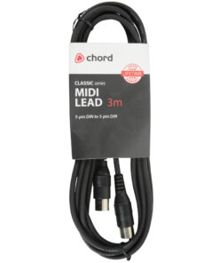 Chord Classic Series MIDI Lead 3m/10ft Black