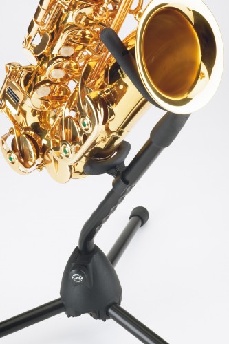 K&M Single Saxophone Stand Alto/Tenor Black 5 K&M Single Saxophone Stand Alto/Tenor Black - Image 3