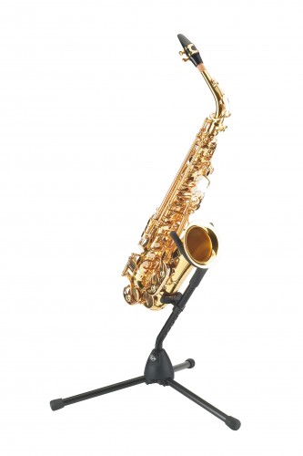 K&M Single Saxophone Stand Alto/Tenor Black 4 K&M Single Saxophone Stand Alto/Tenor Black - Image 2