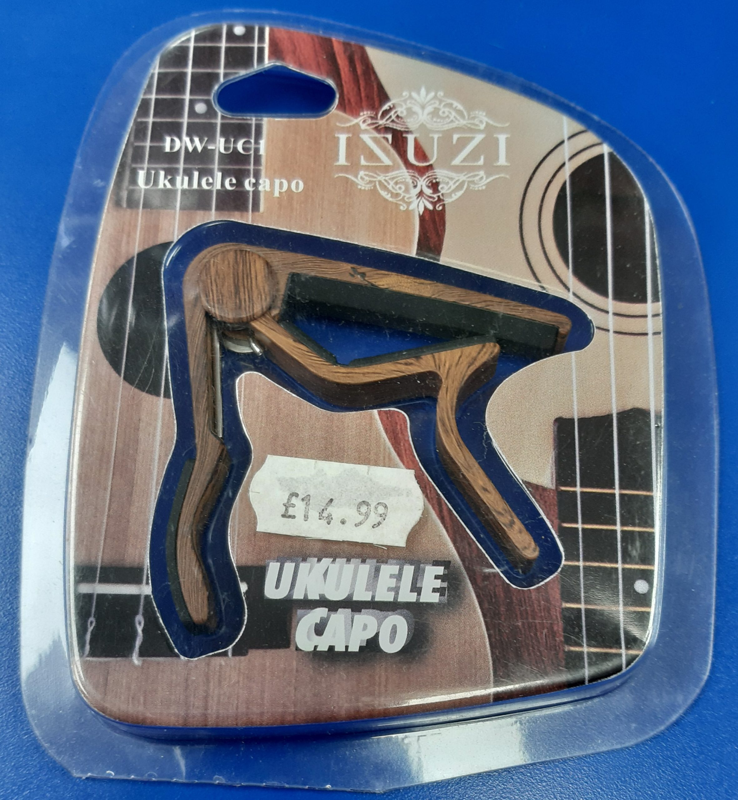 Isuzi DW-UC1 Ukulele Capo Dark Wood 3 Isuzi DW-UC1 Ukulele Capo Dark Wood