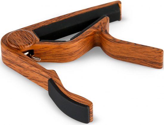 Isuzi DW-UC1 Ukulele Capo Dark Wood 4 Isuzi DW-UC1 Ukulele Capo Dark Wood - Image 2