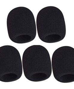 Dynamic Microphone Black Windshields (5 Pack)