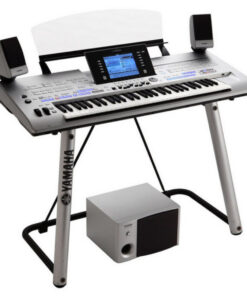 Yamaha Tyros 4 61 Key Digital Arranger Workstation Keyboard Inc MS04 Speaker System & L-7S Stand