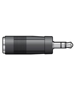 QTX 6.3mm (1/4") Stereo Jack Socket -  3.5mm Mini Stereo Jack Plug Adaptor