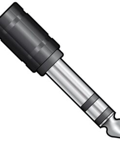 QTX 3.5mm Mini Stereo Jack Socket - 6.3mm (1/4") Stereo Jack Plug Adaptor