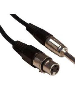 Alternative view of Chord XLR- 6.3mm Jack Unbalanced Microphone Cable 6m/20ft Black