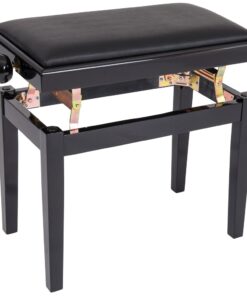 Alternative view of Kinsman Adjustable Piano Bench Polished Gloss Black