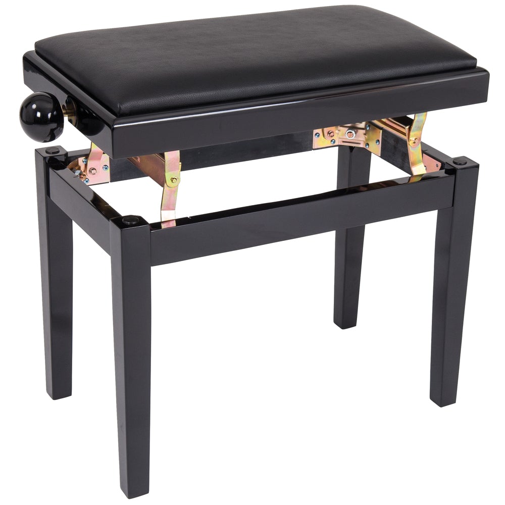 Kinsman Adjustable Piano Bench Polished Gloss Black 4 Kinsman Adjustable Piano Bench Polished Gloss Black - Image 2