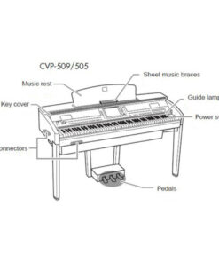 Yamaha Clavinova CVP-505R Digital Piano Dark Rosewood - Image 4