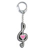 PVC Key Ring Heart Treble Clef 2 Image for PVC Key Ring Heart Treble Clef