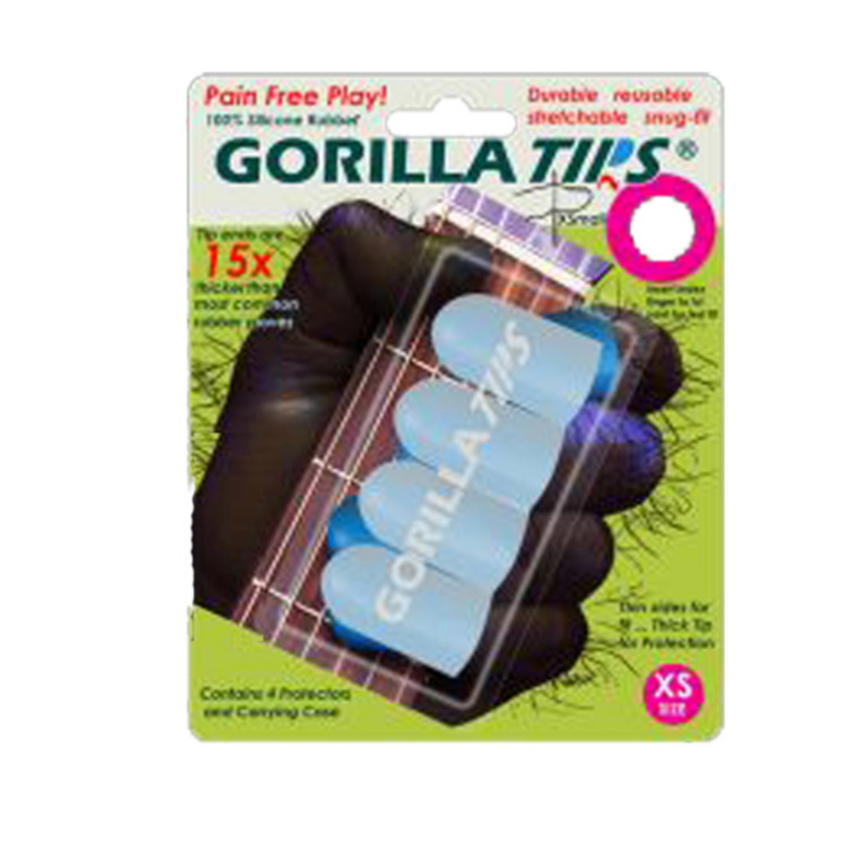 Gorilla Tips Fingertip Protectors Clear Extra Small Size 3 Gorilla Tips Fingertip Protectors Clear Extra Small Size