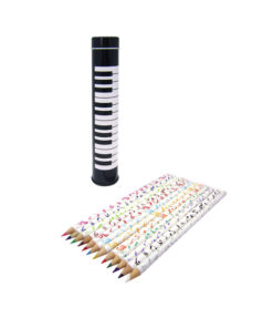 Coloured Pencils (12) In Tin Keyboard