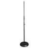 TGI Microphone Straight Stand Round Heavy Base Black