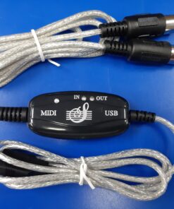 Proster 6ft (2m) USB to MIDI Interface Cable Adapter (Adapter USB to Midi In-Out Converter Music Keyboard, Piano to PC Laptop for Windows 2000, XP, Vista, Windows 7)