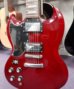 Epiphone SG Standard Electric Guitar, Left Handed, Cherry Red