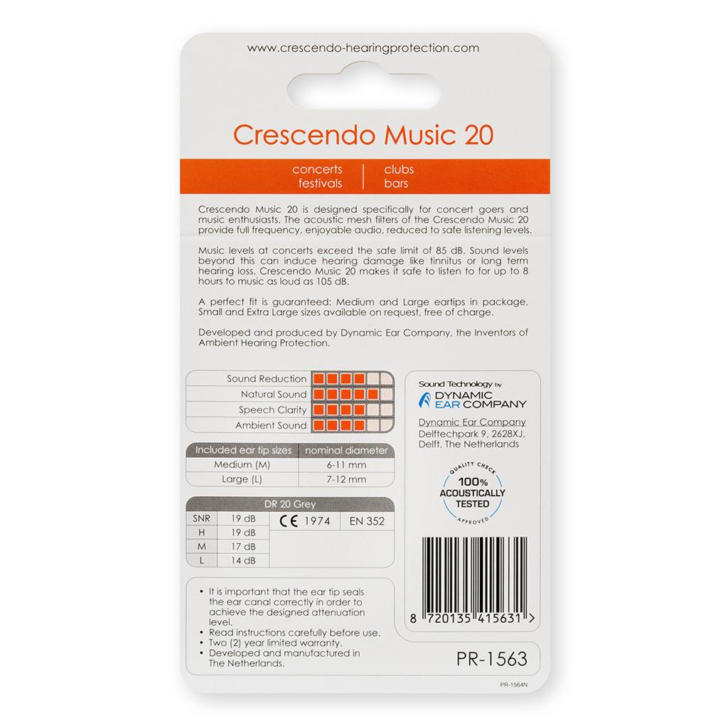 Crescendo Music 20 Earplugs 4 Crescendo Music 20 Earplugs - Image 2