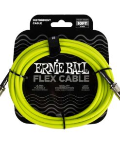 Ernie Ball Flex Instrument/Guitar Cable 10ft/3m Green