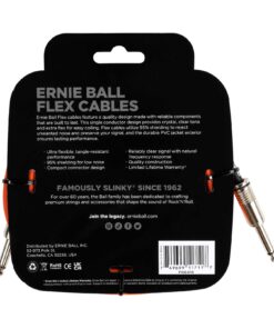 Alternative view of Ernie Ball Flex Instrument/Guitar Cable 10ft/3m Orange