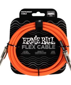 Ernie Ball Flex Instrument/Guitar Cable 10ft/3m Orange