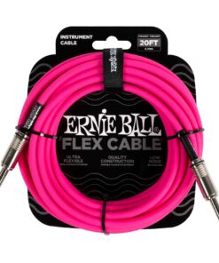 Ernie Ball Flex Instrument/Guitar Cable 20ft/6m Pink
