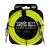 Ernie Ball Flex Instrument/Guitar Cable 20ft/6m Green 1 Image for Ernie Ball Flex Instrument/Guitar Cable 20ft/6m Green