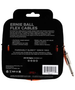 Alternative view of Ernie Ball Flex Instrument/Guitar Cable 20ft/6m Orange