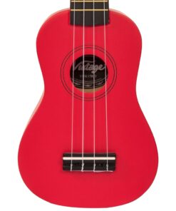 Alternative view of Vintage VUK15RD Soprano Ukulele Satin Red