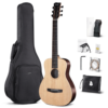 Enya EB-X1 Pro Solid Spruce Top Mini Acoustic Guitar with Effects Natural