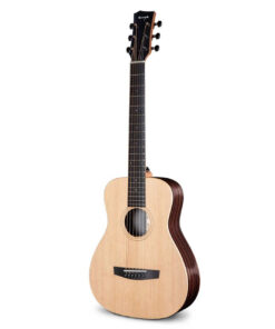 Alternative view of Enya EB-X1 Pro Solid Spruce Top Mini Acoustic Guitar with Effects Natural