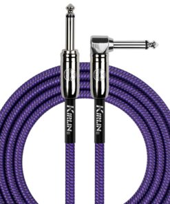 Alternative view of Kirlin Fabric Instrument/Guitar Cable 10ft/3m Straight-Angle Purple