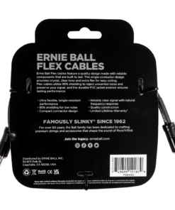 Alternative view of Ernie Ball Flex Instrument/Guitar Cable 10ft/3m Black