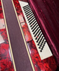 Parrot Polifonico 120 Bass 41 Treble Accordion Pearl Red inc Case - Image 4