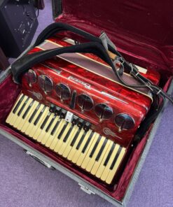 Parrot Polifonico 120 Bass 41 Treble Accordion Pearl Red inc Case - Image 2