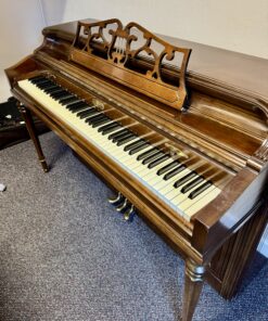Alternative view of Wurlitzer F-087 Spinet Acoustic Piano inc Bench (c1980)