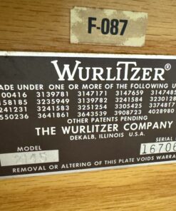 Wurlitzer F-087 Spinet Acoustic Piano inc Bench (c1980) 28 Wurlitzer F-087 Spinet Acoustic Piano inc Bench (c1980) - Image 13