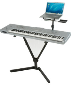 Alternative view of Quiklok QLY40 Y-Shaped Single-Tier Foldable Keyboard Stand Black