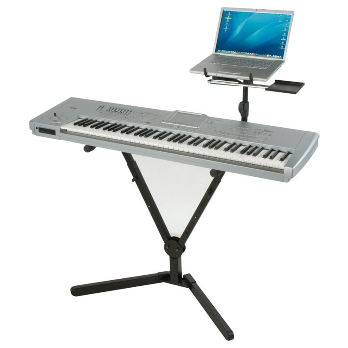 Quiklok QLY40 Y-Shaped Single-Tier Foldable Keyboard Stand Black 4 Quiklok QLY40 Y-Shaped Single-Tier Foldable Keyboard Stand Black - Image 2