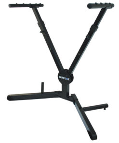 Quiklok QLY40 Y-Shaped Single-Tier Foldable Keyboard Stand Black