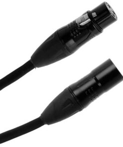 QuikLok 'JUST' High Performance XLR-XLR Balanced Microphone Cable 5m/16.4ft Black - Image 3