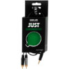 QuikLok 'JUST' 3.5mm Stereo Mini Jack to 2 x Phono (RCA) Plugs 6.5ft/2m Black 2 Image for QuikLok 'JUST' 3.5mm Stereo Mini Jack to 2 x Phono (RCA) Plugs 6.5ft/2m Black