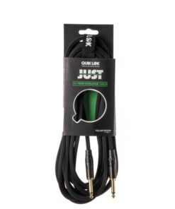 QuikLok 'JUST' High Performance Instrument/Guitar Cable 10ft/3m Black