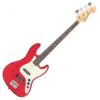Image for Vintage VJ74 Reissued Jazz Electric Bass Guitar Candy Apple Red