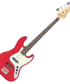 Vintage VJ74 Reissued Jazz Electric Bass Guitar Candy Apple Red