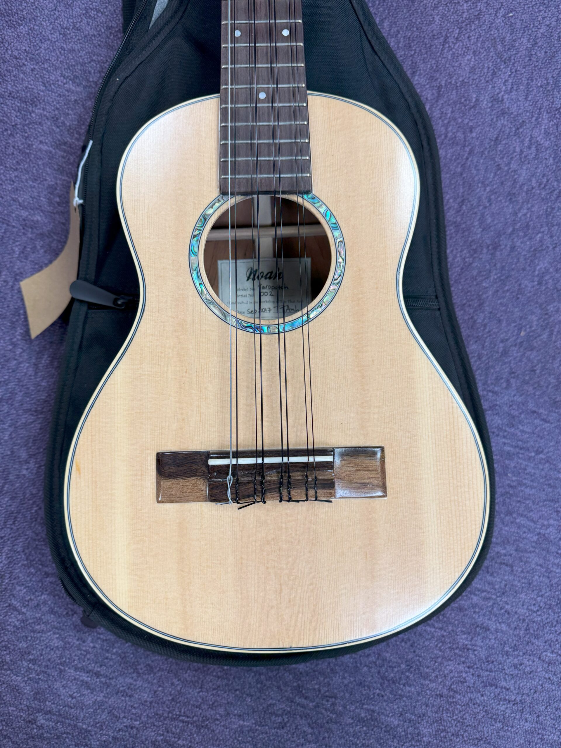Noah Taropatch 8 String Baritone Ukulele inc Bag (002-2017) 4 Noah Taropatch 8 String Baritone Ukulele inc Bag (002-2017) - Image 2