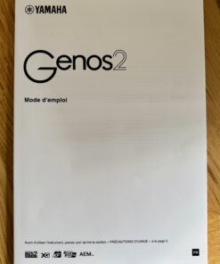Yamaha Genos 2 Original Owners Manual/Mode d'emploi (French Language)